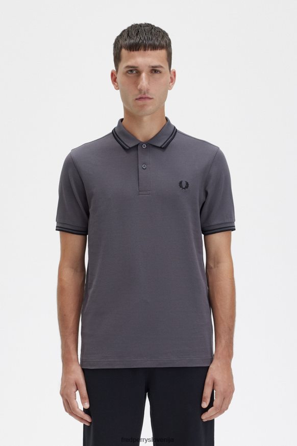 oblačila Fred Perry m3600 2 majica gunmetal/črna moški JR84XT286 oblačila Fred Perry m3600 2 majica gunmetal/črna moški JR84XT286